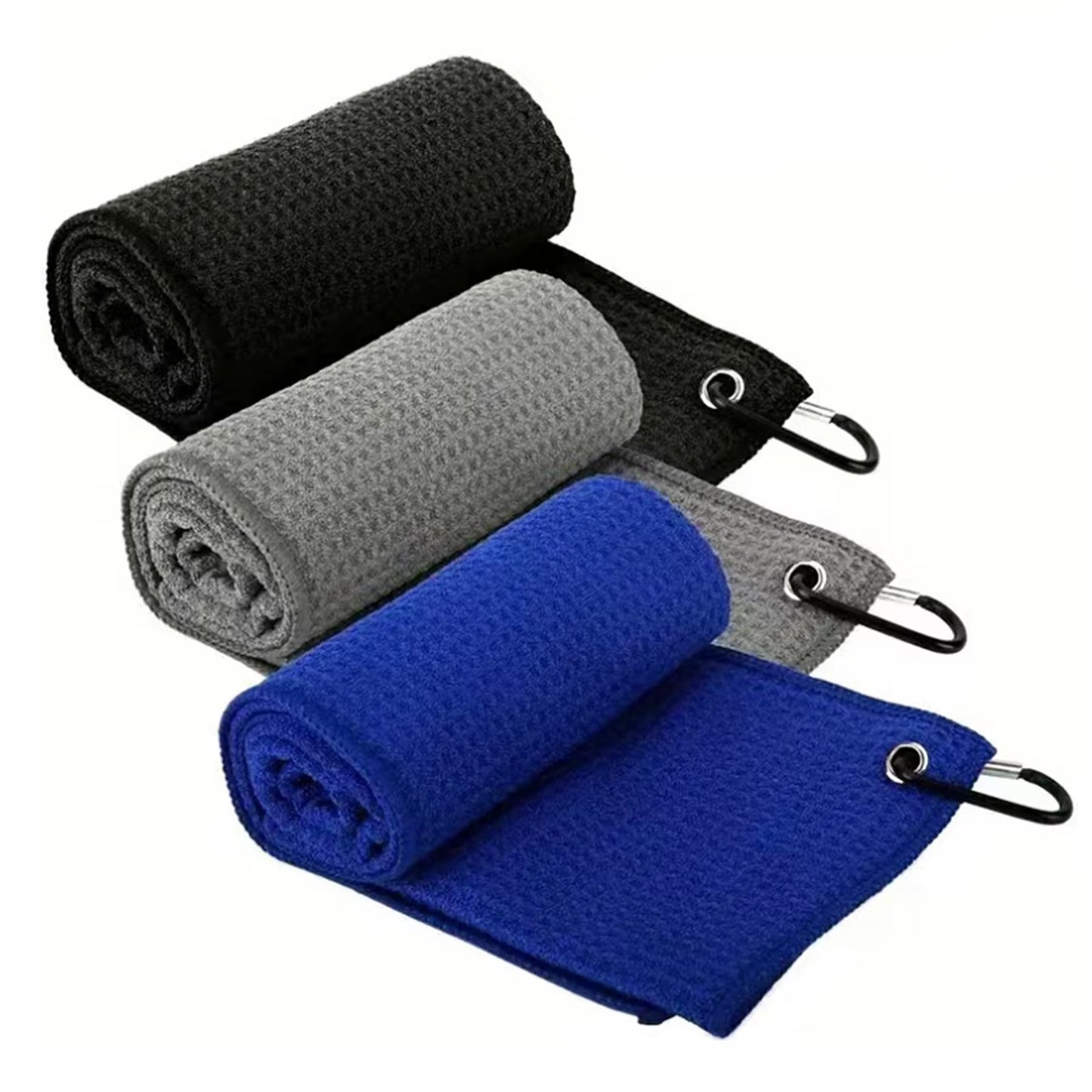 Shooting Microfibre Waffle Towel with Carabiner Clip