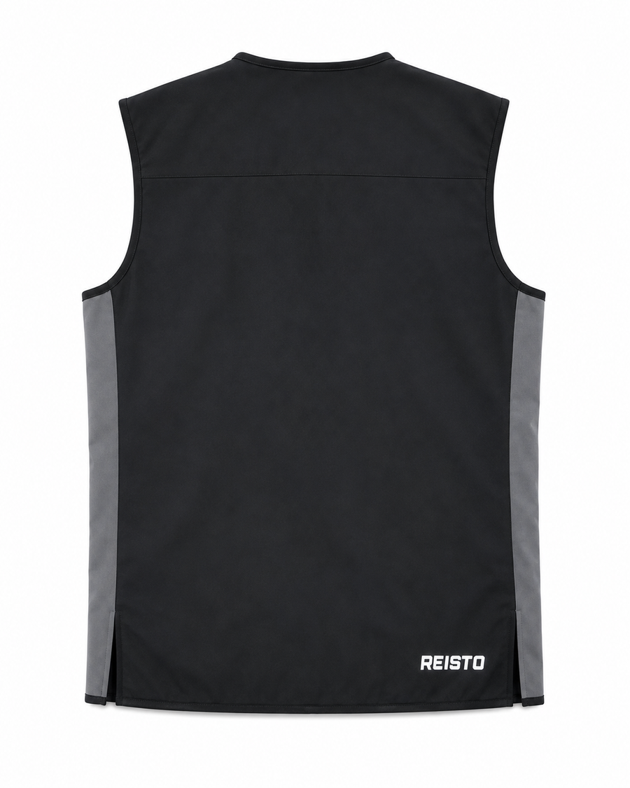 REISTO Apex Evo softshell shooting vest product image showing its revised design