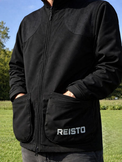 Black Reisto Softshell Jacket front