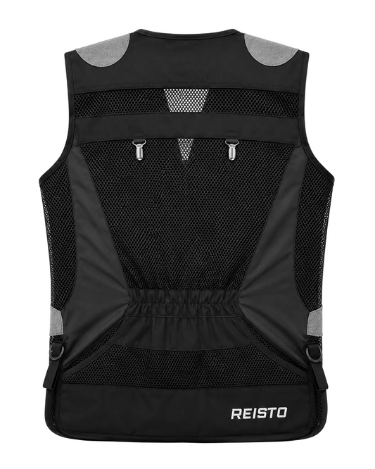 REISTO® Signature Clay Shooting Vest - Grey/Black